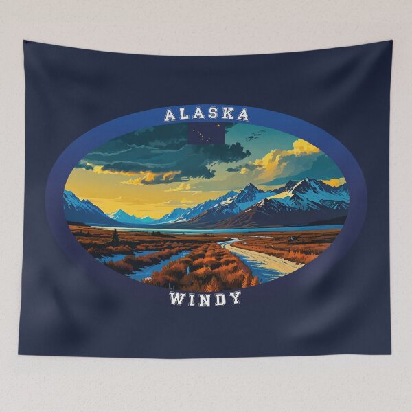 Item preview, Windy  Alaska Travel designed and sold by Thistle-TShop.