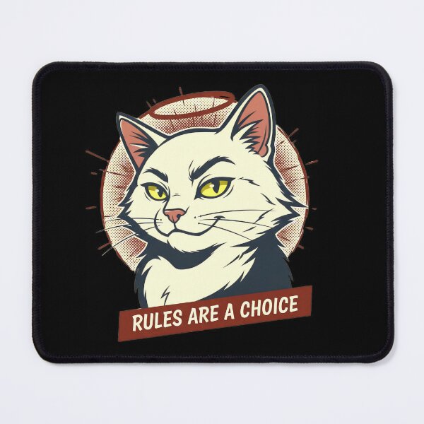 Item preview, Holy Ungovernable Cat Halo Funny Cat Meme designed and sold by Oommen Studio .