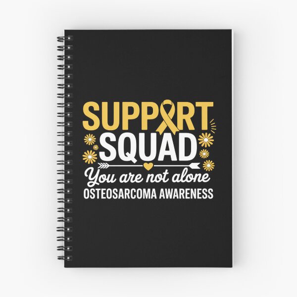 Item preview, Groovy Support Squad Yellow Ribbon Osteosarcoma Awareness designed and sold by KonopikaaArt.