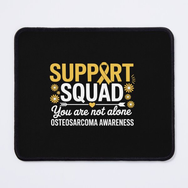 Item preview, Groovy Support Squad Yellow Ribbon Osteosarcoma Awareness designed and sold by KonopikaaArt.