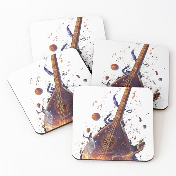 Item preview, Cosmic Saz - Anatolian Rock Galaxy Art designed and sold by etuvibes.