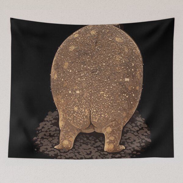 Item preview, Thicc Desert Rain Frog Butt - Funny Realistic Grumpy Toad Booty designed and sold by Nasoohhassan.