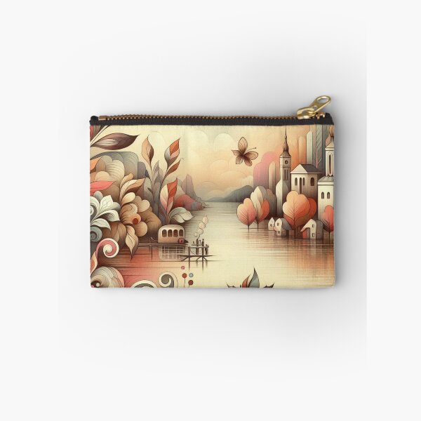 Item preview, A dreamy lakeside village designed and sold by Beyondnote-Art.