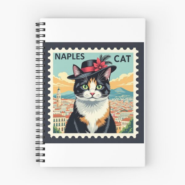 Item preview, The "Classy" Choice---The Duchess of Naples: Calico in Italy Stamp Illustration designed and sold by craftybegonia.
