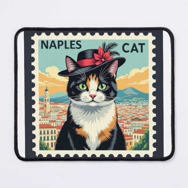 Item preview, The "Classy" Choice---The Duchess of Naples: Calico in Italy Stamp Illustration designed and sold by craftybegonia.