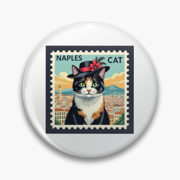 Item preview, The "Classy" Choice---The Duchess of Naples: Calico in Italy Stamp Illustration designed and sold by craftybegonia.