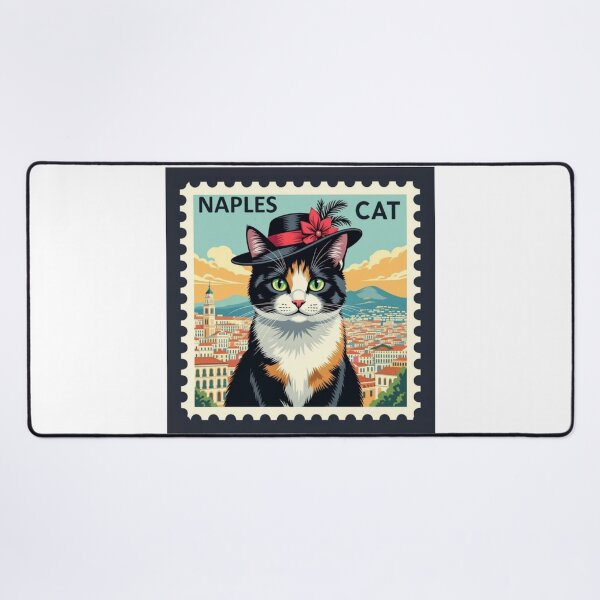 Item preview, The "Classy" Choice---The Duchess of Naples: Calico in Italy Stamp Illustration designed and sold by craftybegonia.