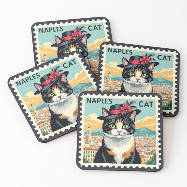 Item preview, The "Classy" Choice---The Duchess of Naples: Calico in Italy Stamp Illustration designed and sold by craftybegonia.