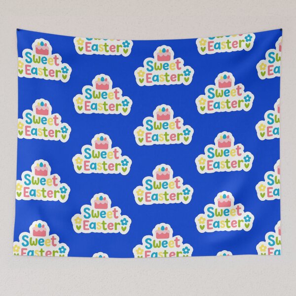 Item preview, Sweet Easter Lettering with Cute Spring Decorations designed and sold by Artchyzh.