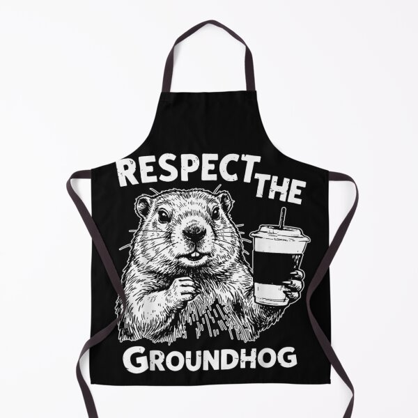 Item preview, Respect The Groundhog Funny Coffee Lover Animal Humor Illustration designed and sold by DaphoLatara.