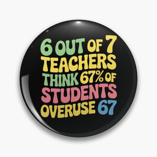 Item preview, Teacher Funny Overuse 67 Teacher 100 Days of School designed and sold by KevinorNorris.