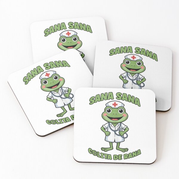 Item preview, Sana Sana Colita De Rana Cute Frog Nurse Illustration designed and sold by DaphoLatara.