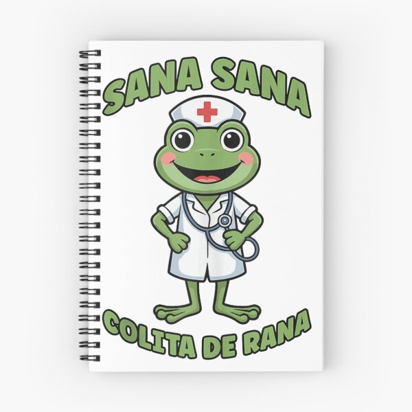 Item preview, Sana Sana Colita De Rana Cute Frog Nurse Illustration designed and sold by DaphoLatara.