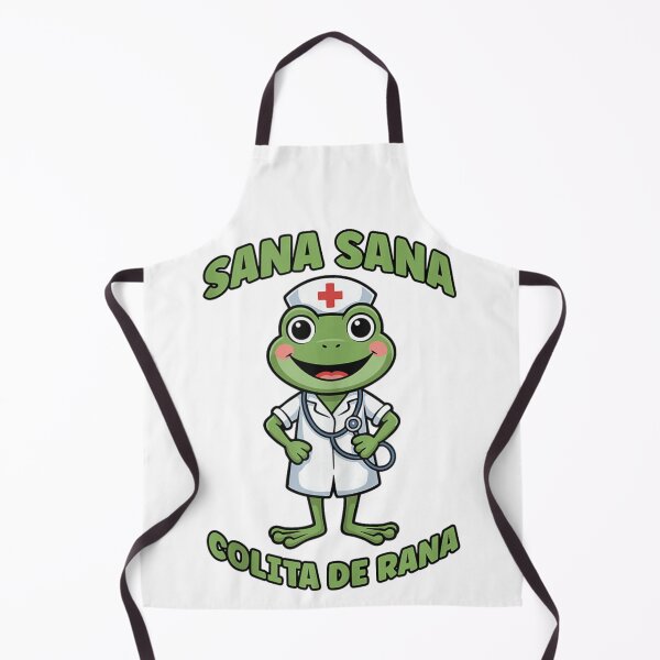 Item preview, Sana Sana Colita De Rana Cute Frog Nurse Illustration designed and sold by DaphoLatara.