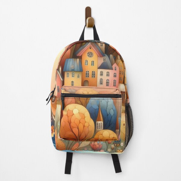 Item preview, A dreamy lakeside village designed and sold by Beyondnote-Art.