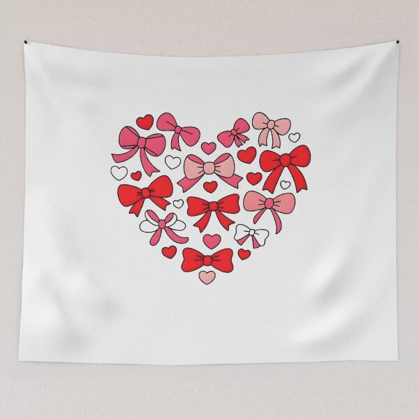 Item preview, Pink and Red Valentine Love Bow designed and sold by Cartercohe.