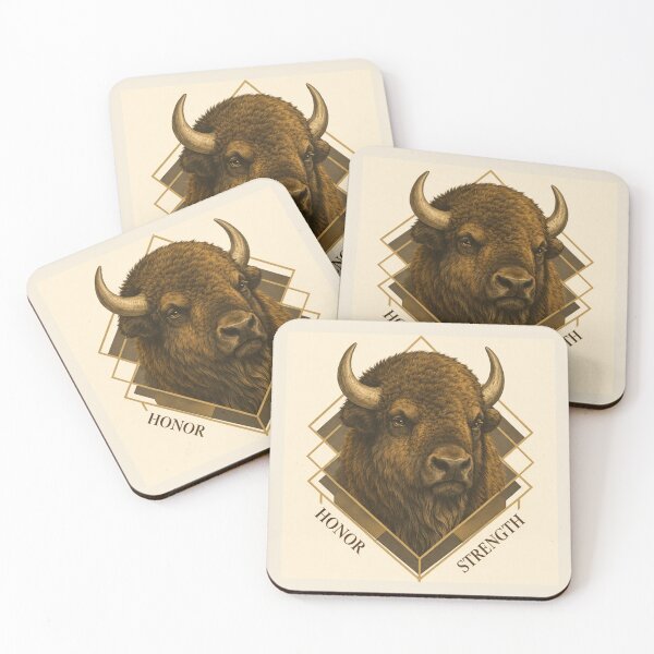 Item preview, Bison – Honor & Strength | GeoWild Designs designed and sold by GeoWild Designs.