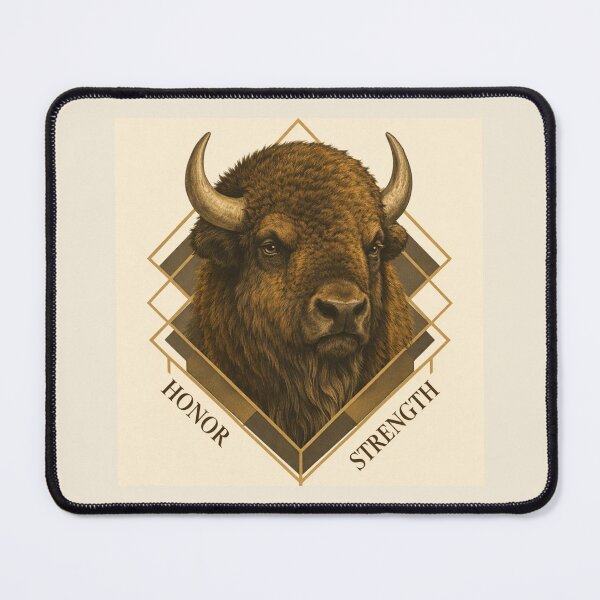 Item preview, Bison – Honor & Strength | GeoWild Designs designed and sold by GeoWild Designs.