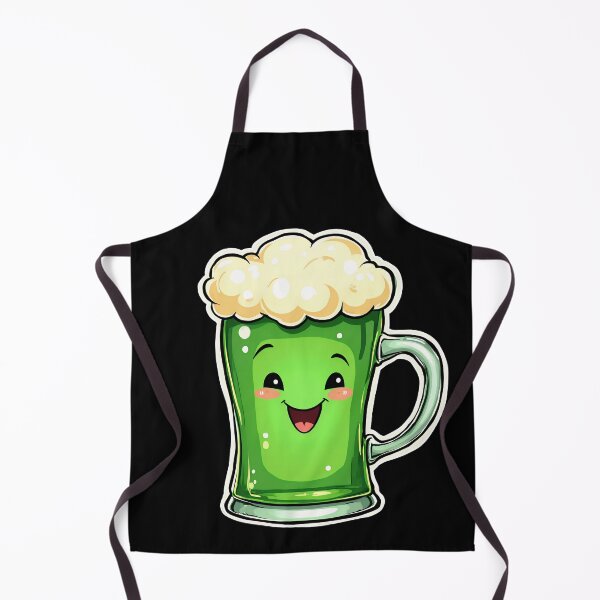 Artikelvorschau, Kawaii-grünes Bierglas – Niedliche Bierillustration zum St. Patrick’s Day entworfen und verkauft von cr6zym1nd.