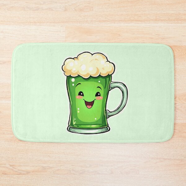 Item preview, Kawaii Green Beer Pint – Cute St Patrick’s Day Beer Illustration designed and sold by cr6zym1nd.