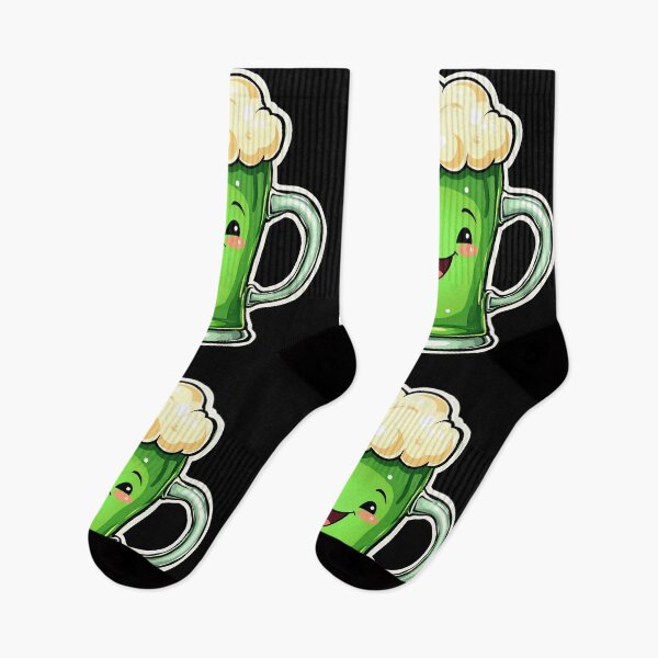 Item preview, Kawaii Green Beer Pint – Cute St Patrick’s Day Beer Illustration designed and sold by cr6zym1nd.