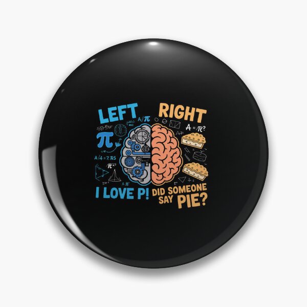 Item preview, Pi Day Left Vs Right Brain Pie Funny Math Lover designed and sold by KonopikaaArt.