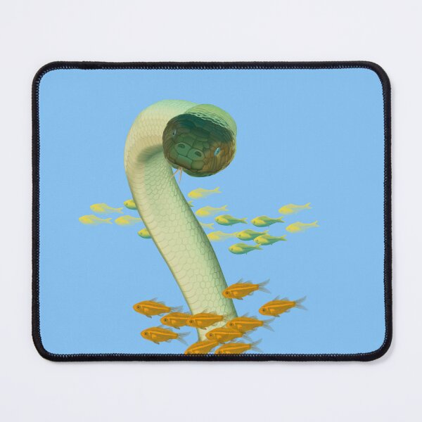 Item preview, Curious olive sea snake designed and sold by Windswell.