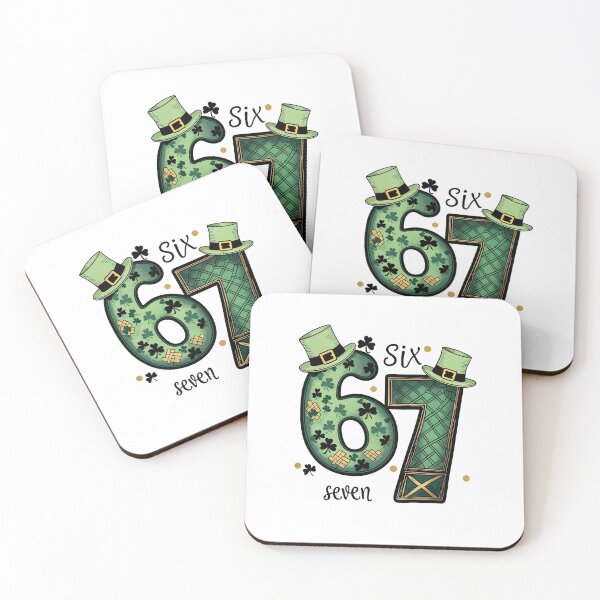 Item preview, Funny 6 7 Meme Shamrocks designed and sold by Cartercohe.