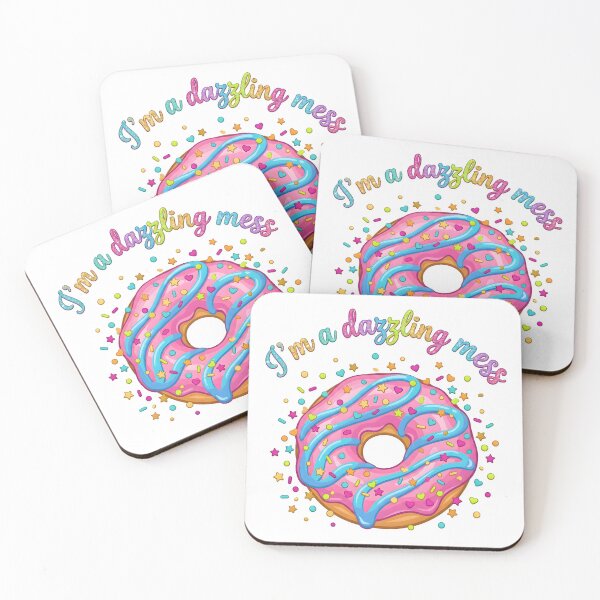 Item preview, doughnut, bakery, funny donut, illustration, coffee and donuts designed and sold by TrueArtVibes.