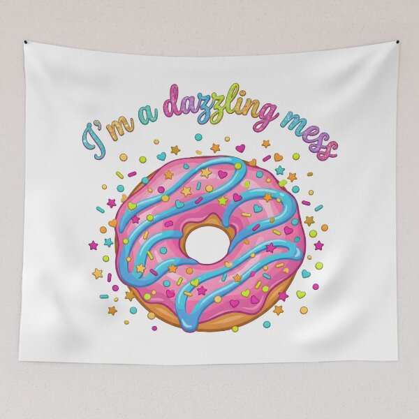 Item preview, doughnut, bakery, funny donut, illustration, coffee and donuts designed and sold by TrueArtVibes.