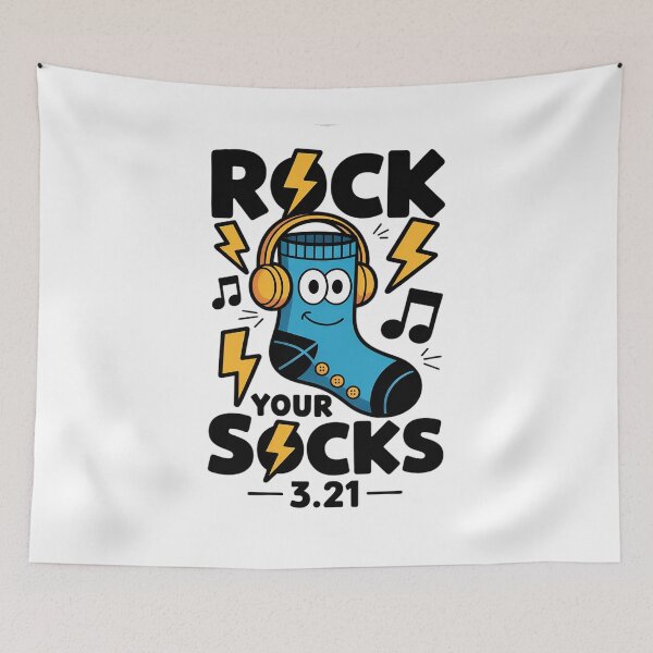 Item preview, Rock Your Socks Down Syndrome Awareness Day 3.21 WDSD designed and sold by KonopikaaArt.