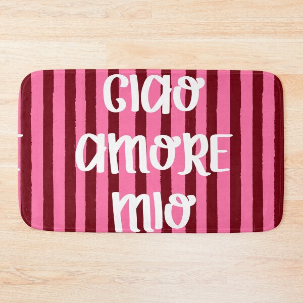 Item preview, Ciao Amore Mio Pink Retro Stripes designed and sold by MaiZephyr.