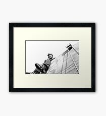 Abseil Platform - View From The Line Framed Print