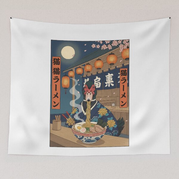 Item preview, Ukiyo-e Duck Ramen Japanese Noodles designed and sold by k3rstman1.