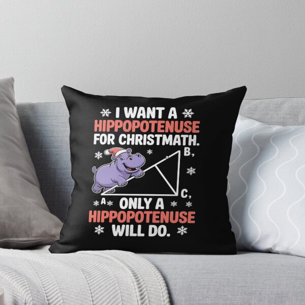 Item preview, I Want A Hippopotenuse For Christmath Math Teacher Christmas designed and sold by RonnasJackson.