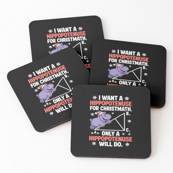 Item preview, I Want A Hippopotenuse For Christmath Math Teacher Christmas designed and sold by RonnasJackson.