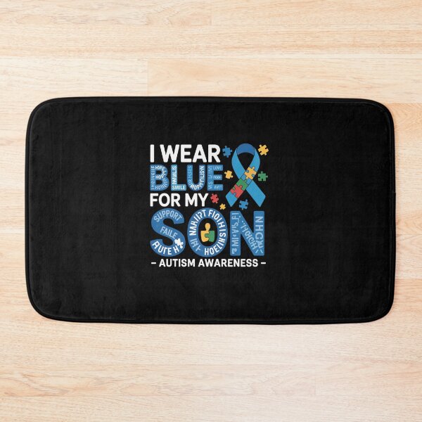 Item preview, I Wear Blue for My Son Autism Awareness Mom Dad Parents designed and sold by RonnasJackson.