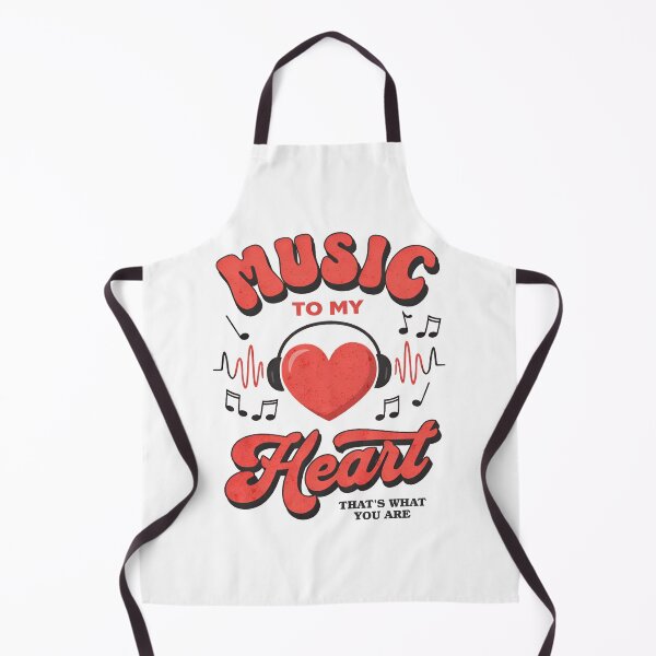 Item preview, Music to My Heart – Retro Music Lover Typography Design designed and sold by Rehma Wear.