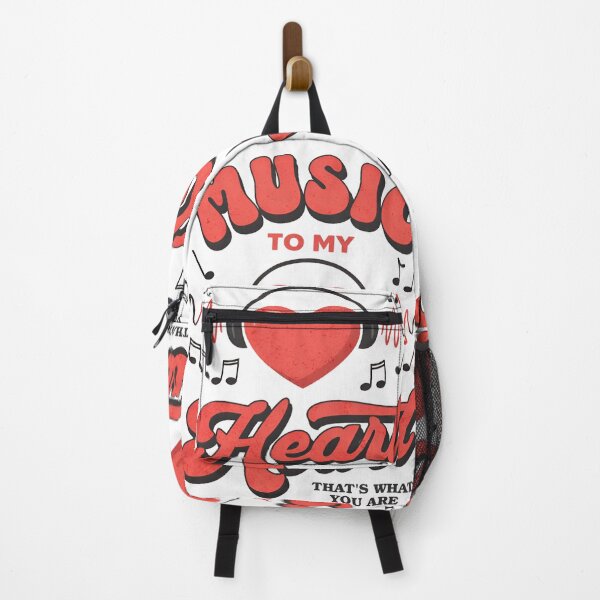 Item preview, Music to My Heart – Retro Music Lover Typography Design designed and sold by Rehma Wear.