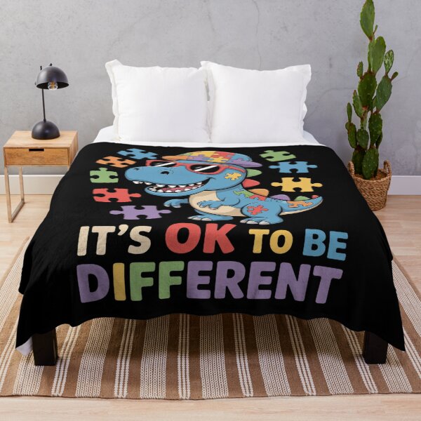 Item preview, It is Ok To Be Different Dino Autism Awareness designed and sold by RonnasJackson.
