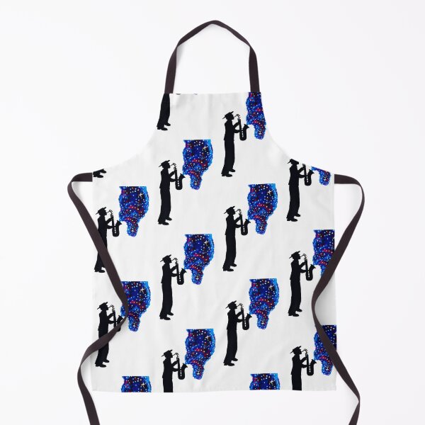 Item preview, saxophonist playing cosmic melodies designed and sold by Goozeling.