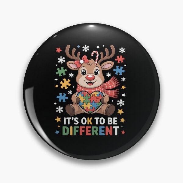 Item preview, It's Ok To Be Different Autism Awareness Reindeers Christmas designed and sold by RonnasJackson.