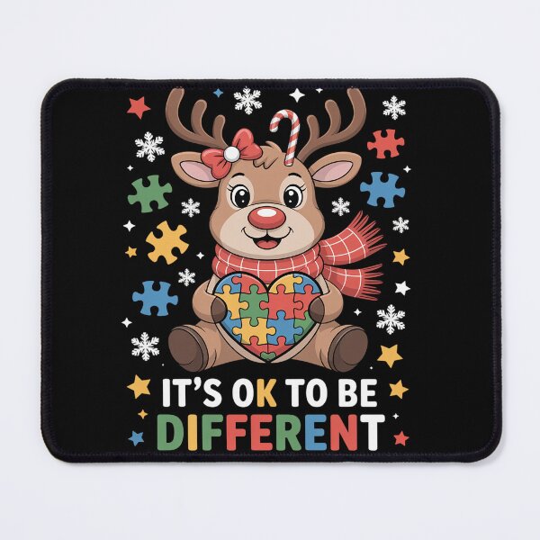 Item preview, It's Ok To Be Different Autism Awareness Reindeers Christmas designed and sold by RonnasJackson.