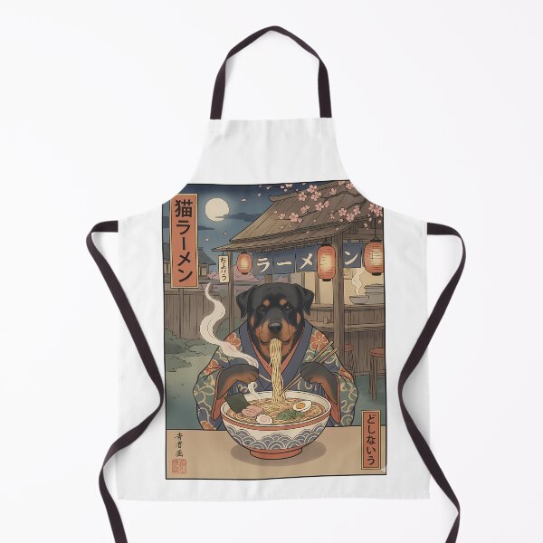 Item preview, Rottweiler Dog Eating Ramen Japanese Art designed and sold by k3rstman1.