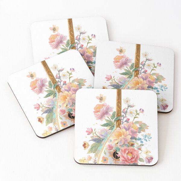 Item preview, Blooming Boho Saz - Floral Turkish Baglama Art designed and sold by etuvibes.