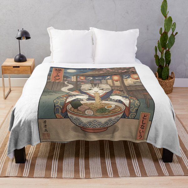 Item preview, Scottish Fold Cat Ramen Japanese Ukiyo-e Art designed and sold by k3rstman1.
