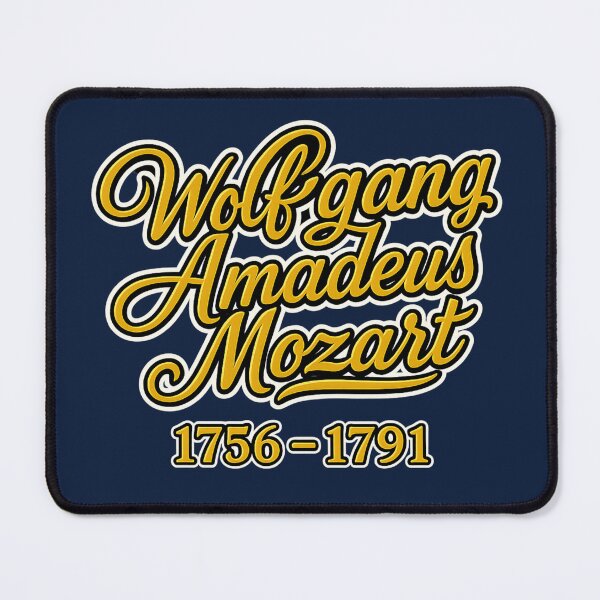 Item preview, Wolfgang Amadeus Mozart 1756–1791 - Vintage Cursive Tribute to Classical Composer & Music Legend designed and sold by AnTartstudios.