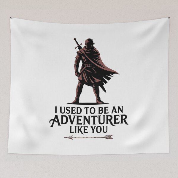 Item preview, Funny RPG Gamer Quote – I Used to Be an Adventurer Like You designed and sold by Tomasz  Siennicki.