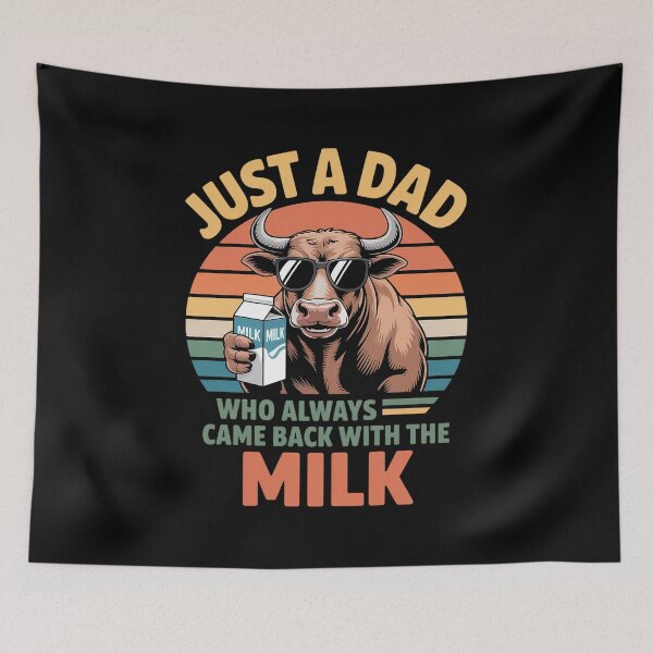 Item preview, Just A Dad  Cow Who Always Came Back with The Milk designed and sold by RonnasJackson.