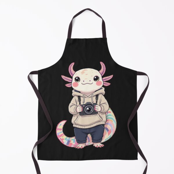 Item preview, Photographer Axolotl – Creative Camera Lover Illustration designed and sold by ColorSplash123.